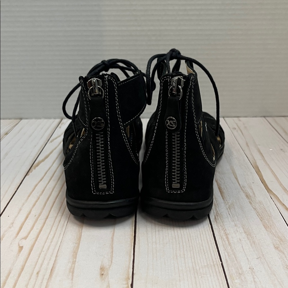 Hartjes Austria gladiator sandals. Zip & lace. Comfort insole. Suede.EUC.Size 37 - Picture 4 of 8